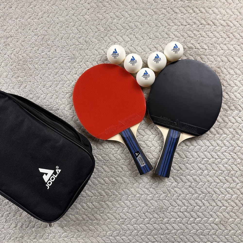 Joola Ping Pong Competition Paddles with Carrying Case Vizon 40-042 Professional